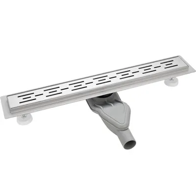 Os ralos lineares de PVC para chuveiro estão disponíveis em diferentes espess...